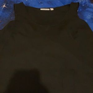 A black see through tank top